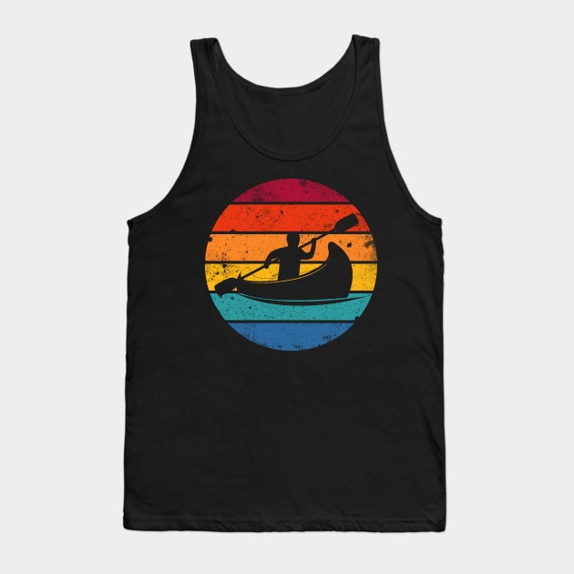 Canoeing retro Design Tank Top by Foxxy Merch